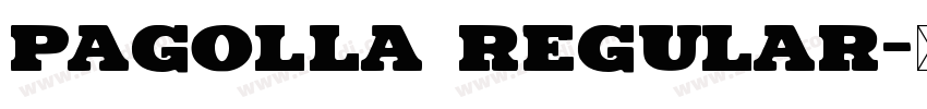 Pagolla Regular字体转换